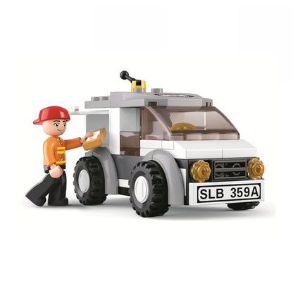 2021 Cartoon Creative Farm Series Farmer Tractor Building Bocks City Classic Educational Toys For Children Kids Birthday Gifts