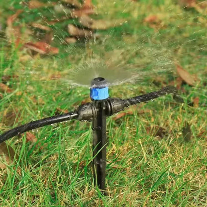 1/4" Drip Irrigation System Kit-Adjustable Flow, Sprayer with Lock Barbed Automatic Watering, for Garden, Farm, Bonsai, Flowers
