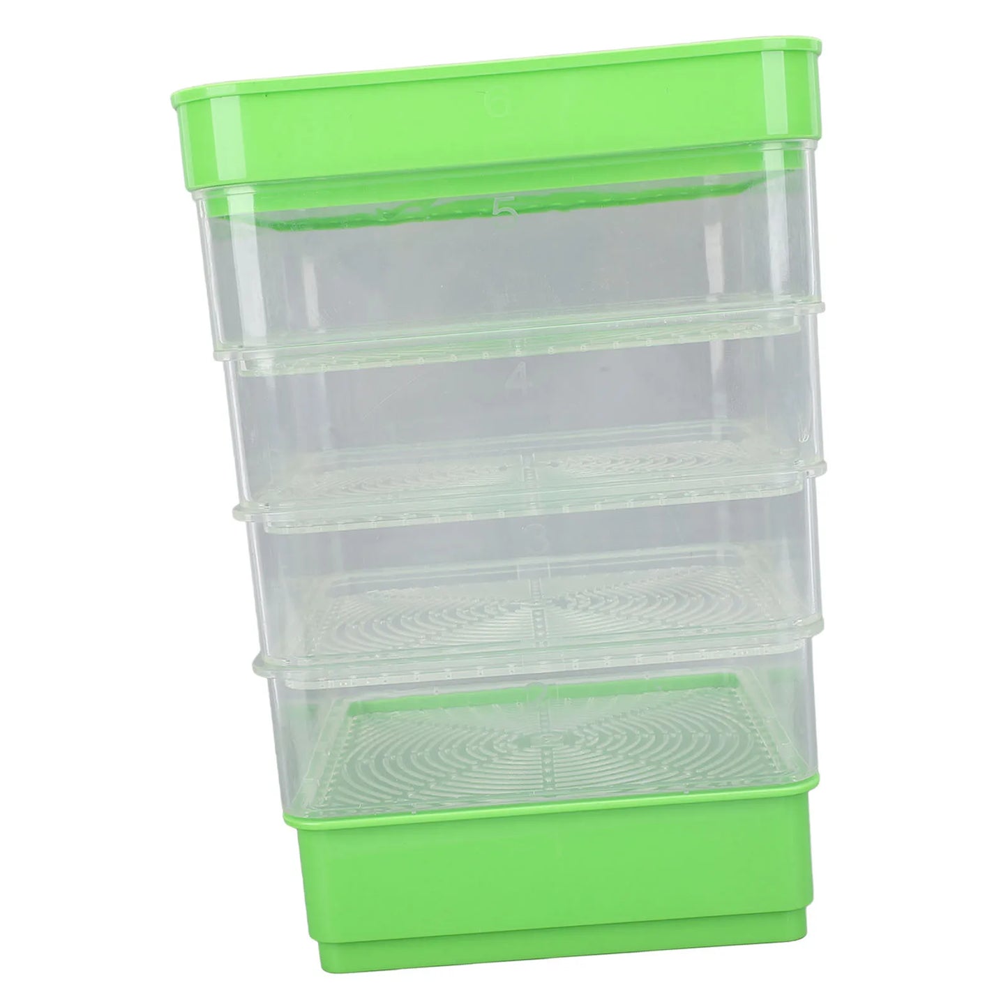 Stackable Sprouter Kit  Plant Grow Trays Easy To Observe Plastic Multipurpose Long Lifespan Space Saving for Bean Sprouts