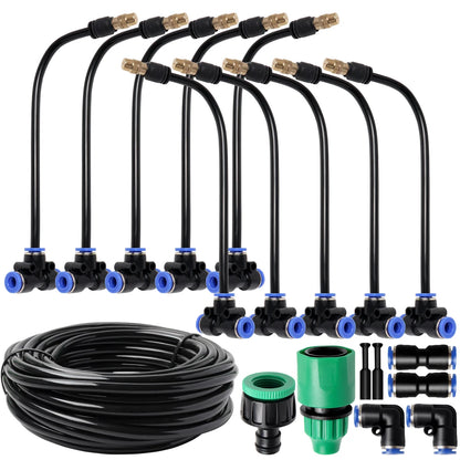 10-30M Universal Automatic Irrigation Sprinkler Kit Rotating Copper Nozzle Garden Balcony Atomization Sprinkler Watering Kits