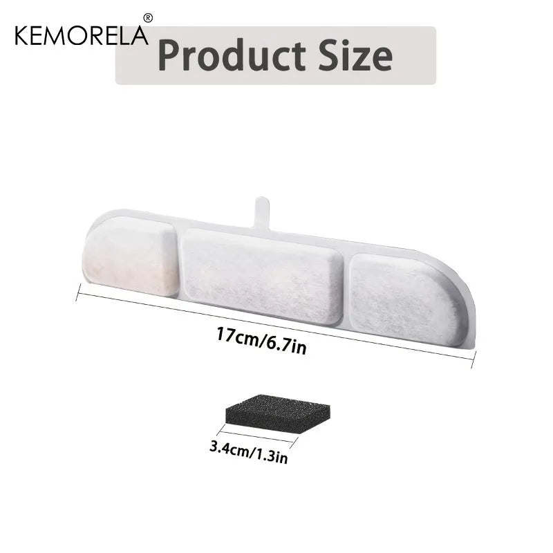 6/12PCS Cat Water Fountain Filters Replacement - with Activated Carbon Fit for Most Waterer Clean Drinking Water for Cats Dog