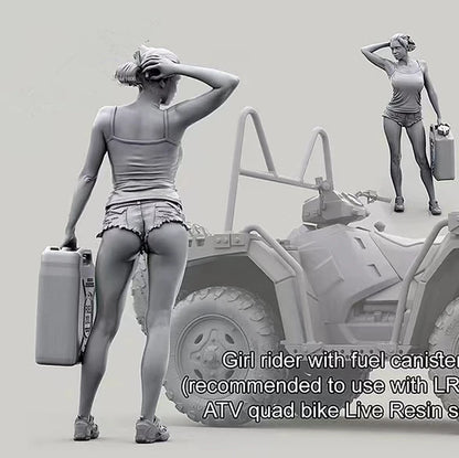 Model kit Resin kit Terrain vehicle female driver