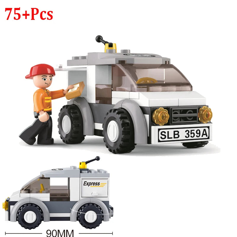 2021 Cartoon Creative Farm Series Farmer Tractor Building Bocks City Classic Educational Toys For Children Kids Birthday Gifts