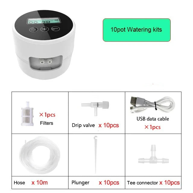 Garden Intelligent Drip Irrigation System Indoor Automatic Watering Timer Device Irrigation Controller Kits For Home,Potted Use