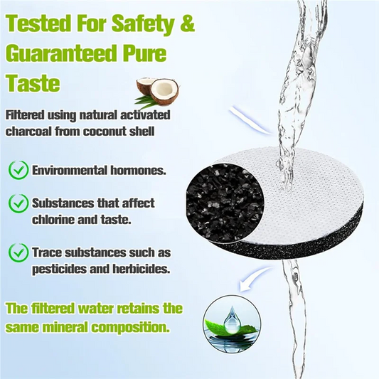 10Pcs Micro-Type Disc Water Filters Reduces PFAS For Brita Fill & Go Water Filter Bottles Carafes