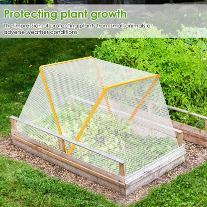 Greenhouse Cover Foldable Garden Vegetable Flower Insect-Proof Bird Portable Winter Warm Anti-uv Windproof Planting Greenhouse