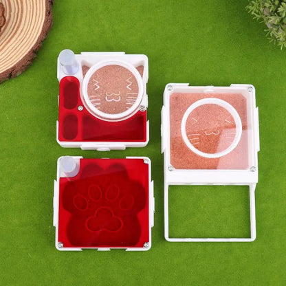 Ant Nest Formicarium with Dry/Wet Separation, All-in-One Ant Keeping Starter Kit Clear Acrylic Habitat Farm with Foraging Area