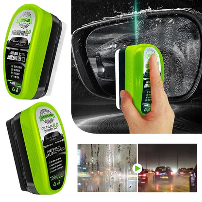 Car glass oil film wipe, front windshield side window, oil removal, dirt removal, coating, crystal plating, strong cleaning