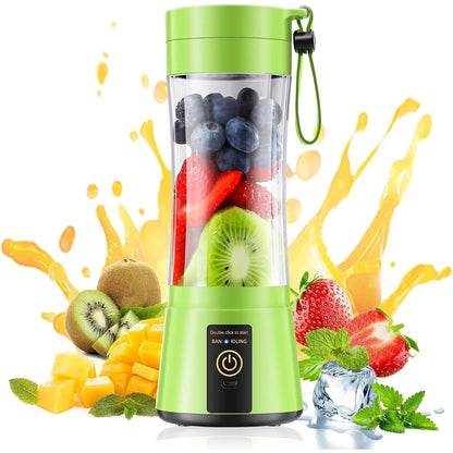 Portable Electric Juicer and Mini Blender for Fruit Smoothies and Juice Mixing Perfect for Home, Office, Travel Easy to Clean