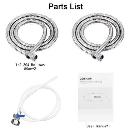 Whole house water purifier 0.01um PVDF pre-filter 1000L SUS304 water filter can be continuously cleaned for 5 years