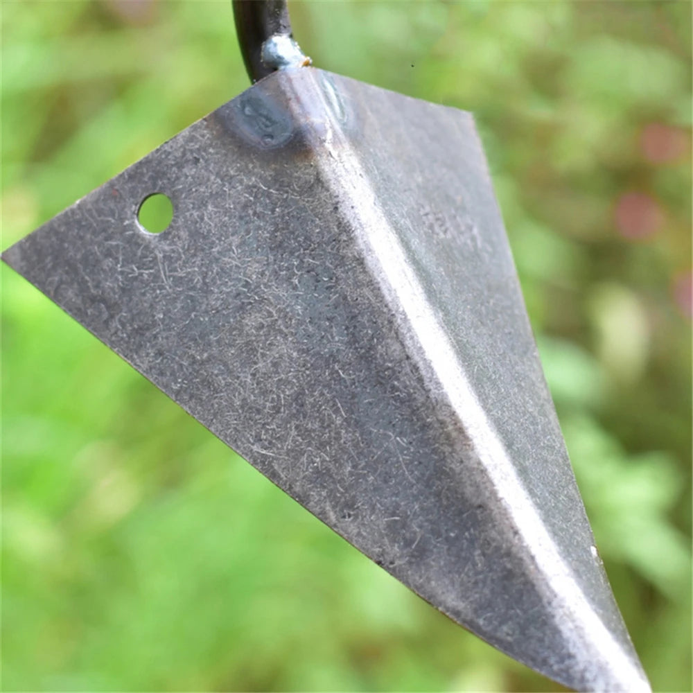 Farm Tools Hoes Household Vegetable Planting Triangle Furrow Hoe Small Tip Hoe Agricultural Land Turning Loose Soil Triangle Hoe