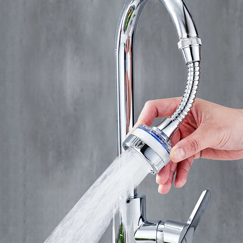Kitchen Faucet Water Filter Pressurized Sink Filter Water Purifier 360° Tap Splash Proof Faucet Aerator Extender for Bathroom