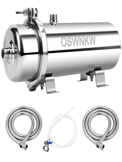 Whole house water purifier 0.01um PVDF pre-filter 1000L SUS304 water filter can be continuously cleaned for 5 years