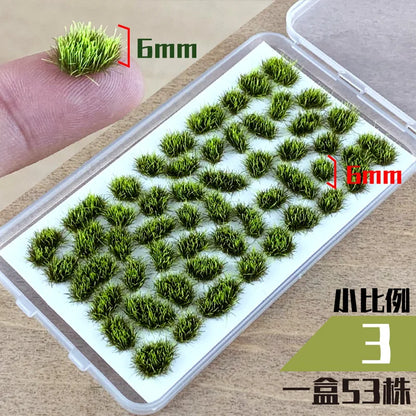 Grass Tufts Simulation Miniature Cluster Model Bush Plant For Railway Railroad Diy Building Scene Layout Diorama Kits