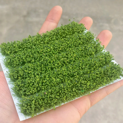 7Pcs/box Model Farm Crop Artificial Grass strip Model Scenery Material Bushes 8MM Miniature train garden landscape plants Tufts