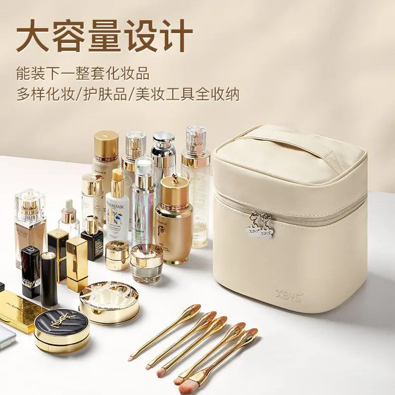 New Cosmetics Organizer Vertical Large-capacity Cosmetic Bag Deep Portable Handheld Waterproof Out Wash Storage Bag