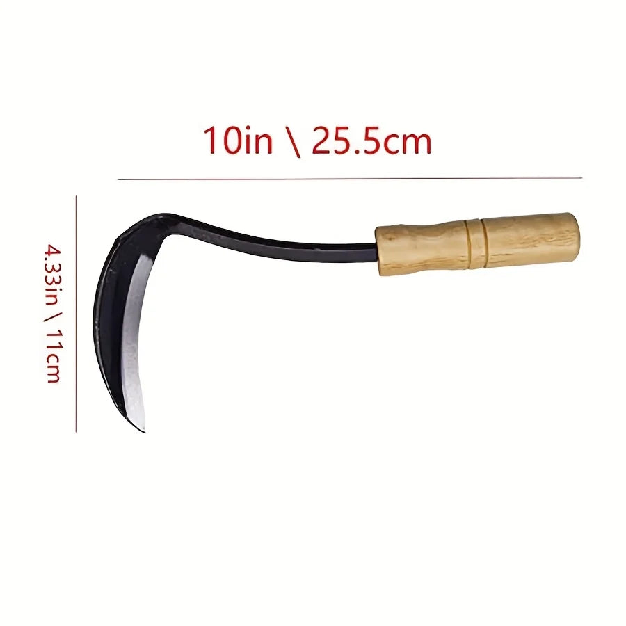 Farm Tools Hoes Triangle Furrow Hoe Household Agricultural Weeding Hoe Planting Vegetable Gardening Loosening Soil Weeding Tools