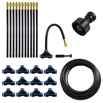 DIY 5-20M Free Bending Universal Spray Kit for Backyard Garden Irrigation Sprinkler Dust Removal Misting Cooling Humidification