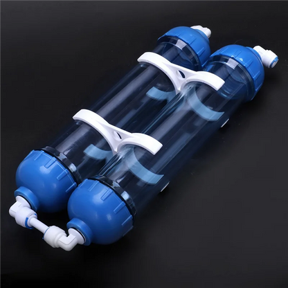 A02F-Water Filter 8Pcs T33 Cartridge Housing Diy T33 Shell Filter Bottle 4Pcs Fittings Water Purifier For Reverse Osmosis