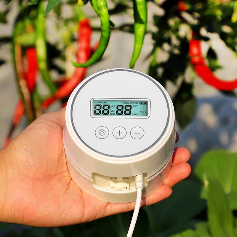 Garden Intelligent Drip Irrigation System Indoor Automatic Watering Timer Device Irrigation Controller Kits For Home,Potted Use