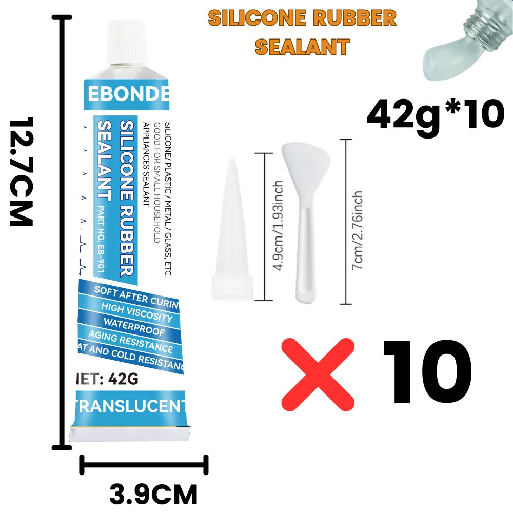 Silicone Rubber Sealant Waterproof Adhesive for Bonding Silicone/ Plastic/ Metal /Glass, Good for Household Appliances Sealant