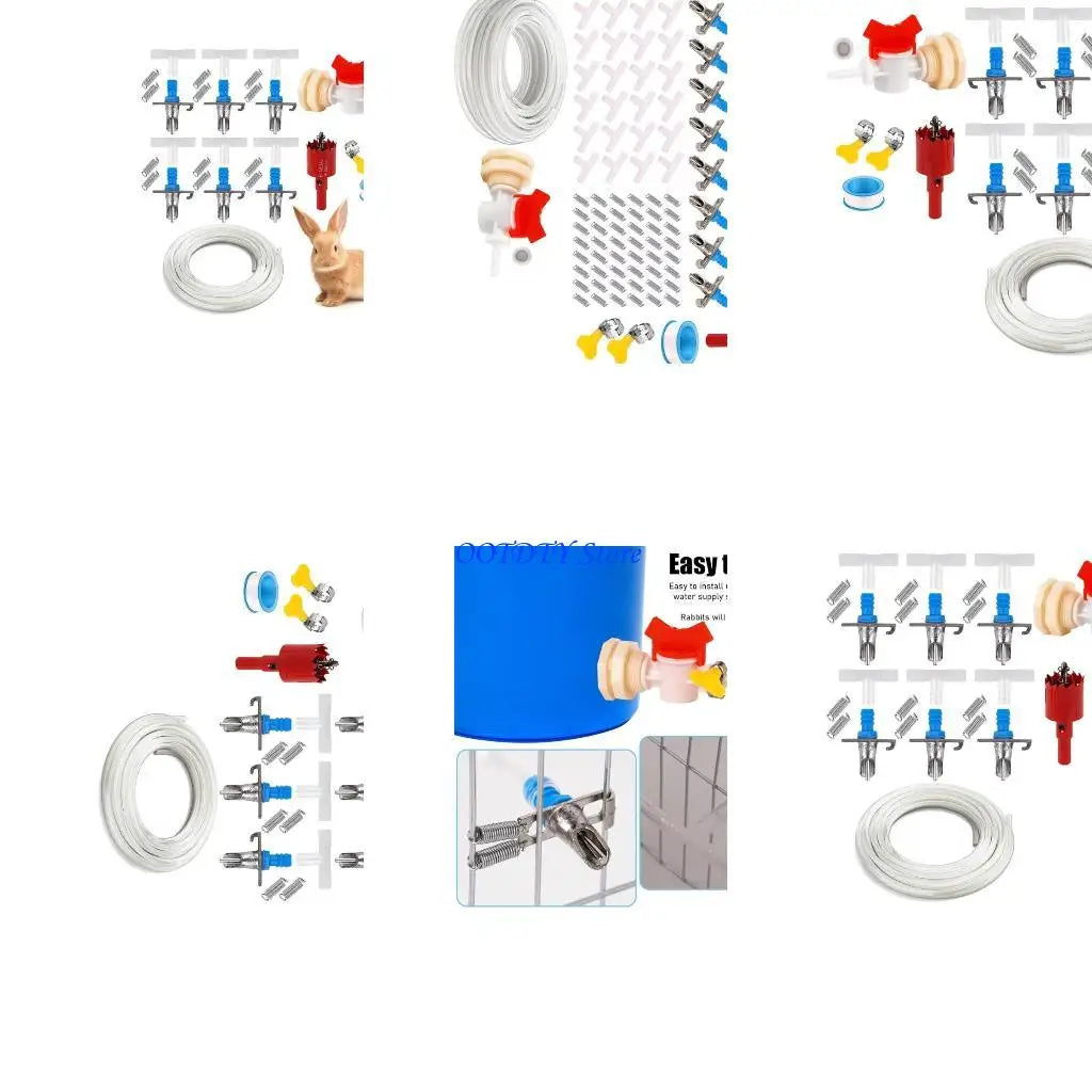367A Rabbit Hutch Watering Kits Duckbill Nipples Drinker Spring Load Drinker Kits