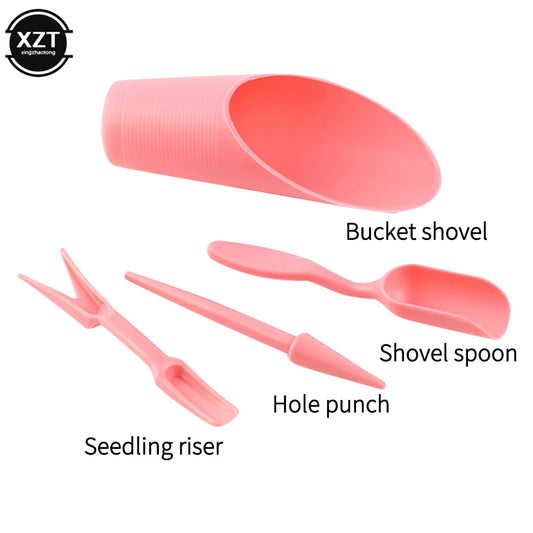 1 Set Garden Planter Kit DIY Accessories Sowing Succulents Transplant Seedlings Planted Tool Bonsai Fertilizer Drilling Device