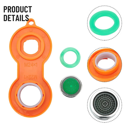 10pcs Water Saving Faucet Aerator Replaceable Filter Mixed Nozzle M24 24mm Thread Bathroom Faucet Bubbler Accessories