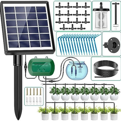 2024 Latest Drip Irrigation Kit for Potted Plants Solar System for Garden Supported Automatic Watering System