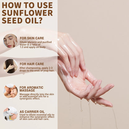 USDA Organic Coconut Oil for Skin Face Hair Cold-Pressed Sweet Almond Moroccan Argan Sunflower Seed Oil for Massage Moisturize