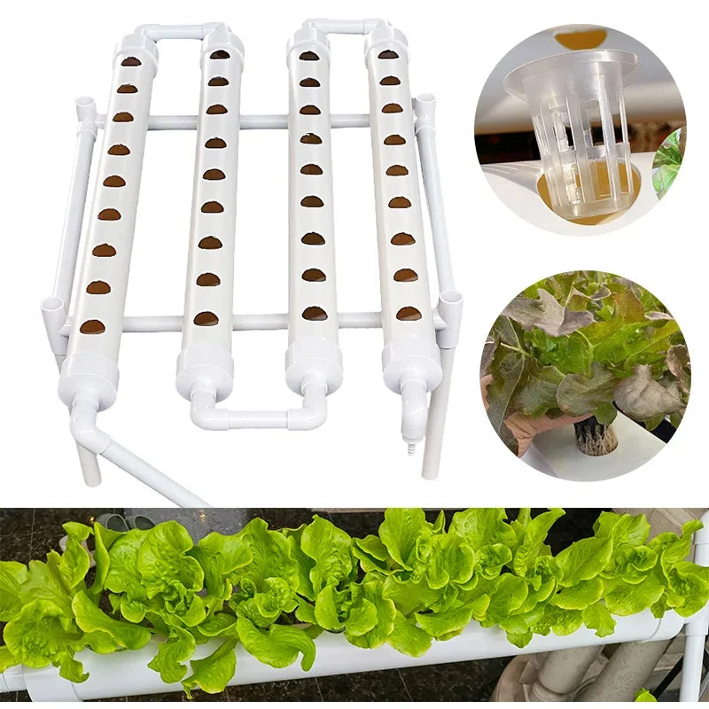 Hydroponics Growing System Kits 36 Sites U-PVC-Pipe Hydroponic Garden Soilless Cultivation Vegetables Planting Tools