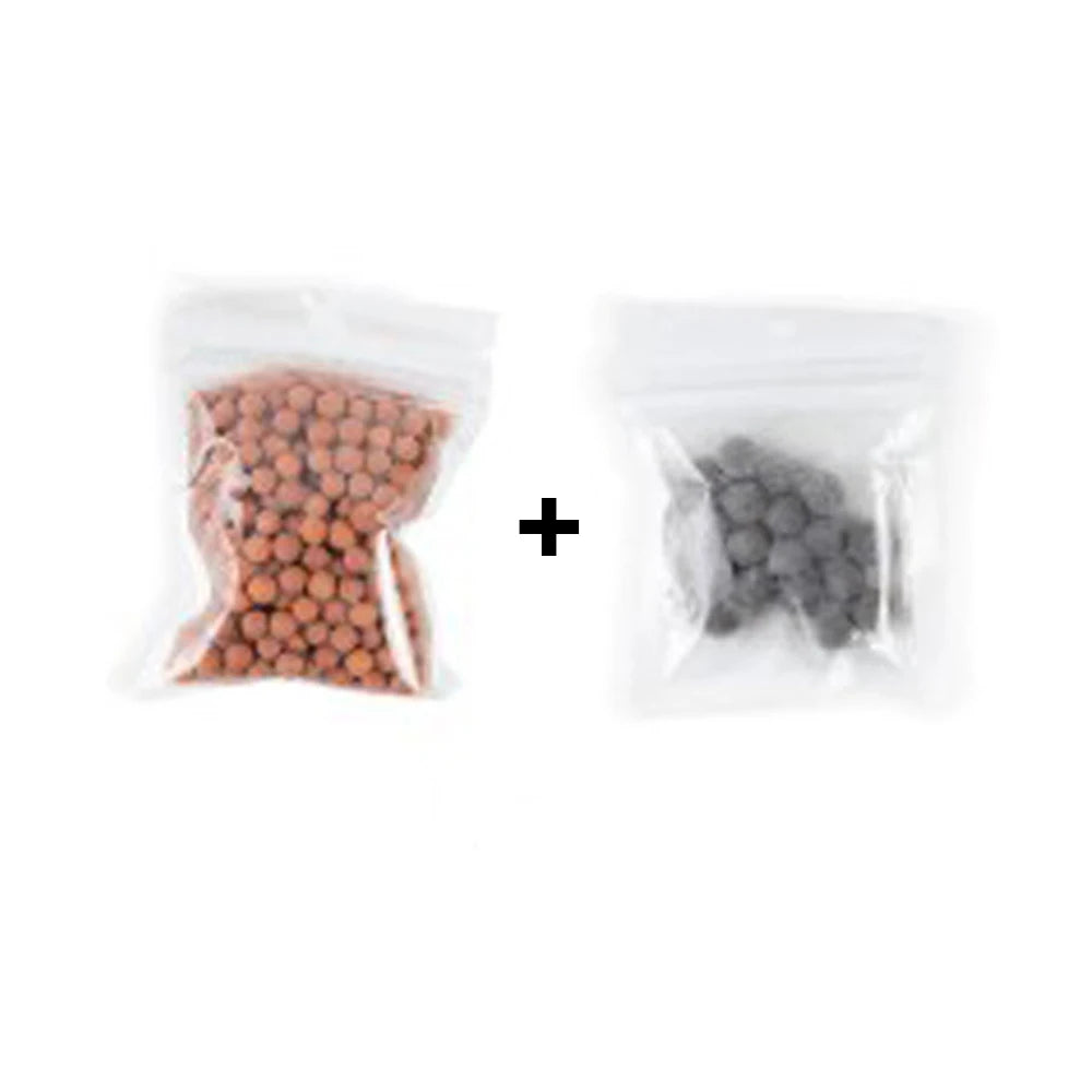 1pc Filtered Shower Head ABS High Pressure Water Saving Spray Handheld Clear Showerheads with With Filter Beads for Bathroom