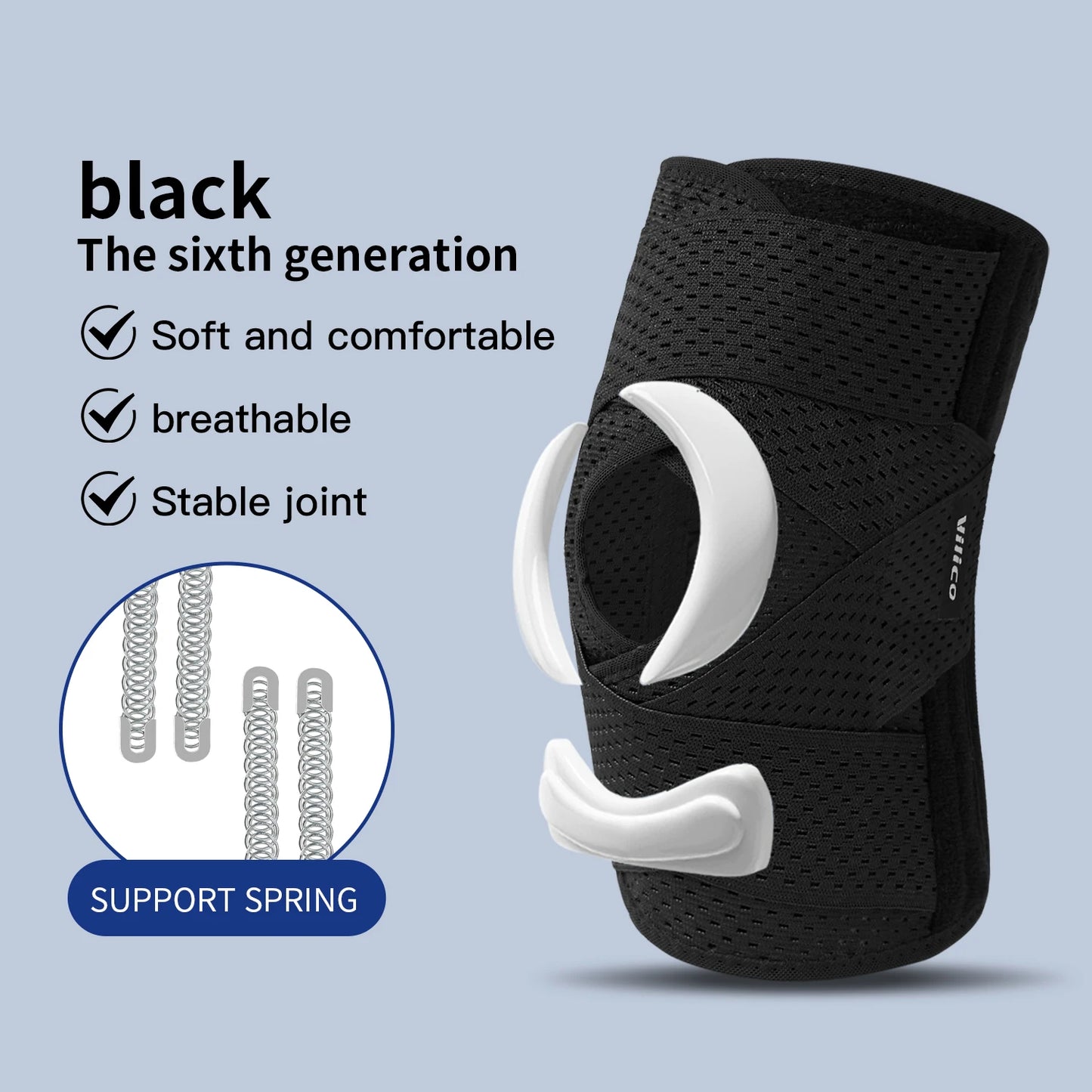 1PC Sports Kneepad Men Women Pressurized Elastic Knee Pads Arthritis Joints Protector Fitness Gear Volleyball Brace Protector