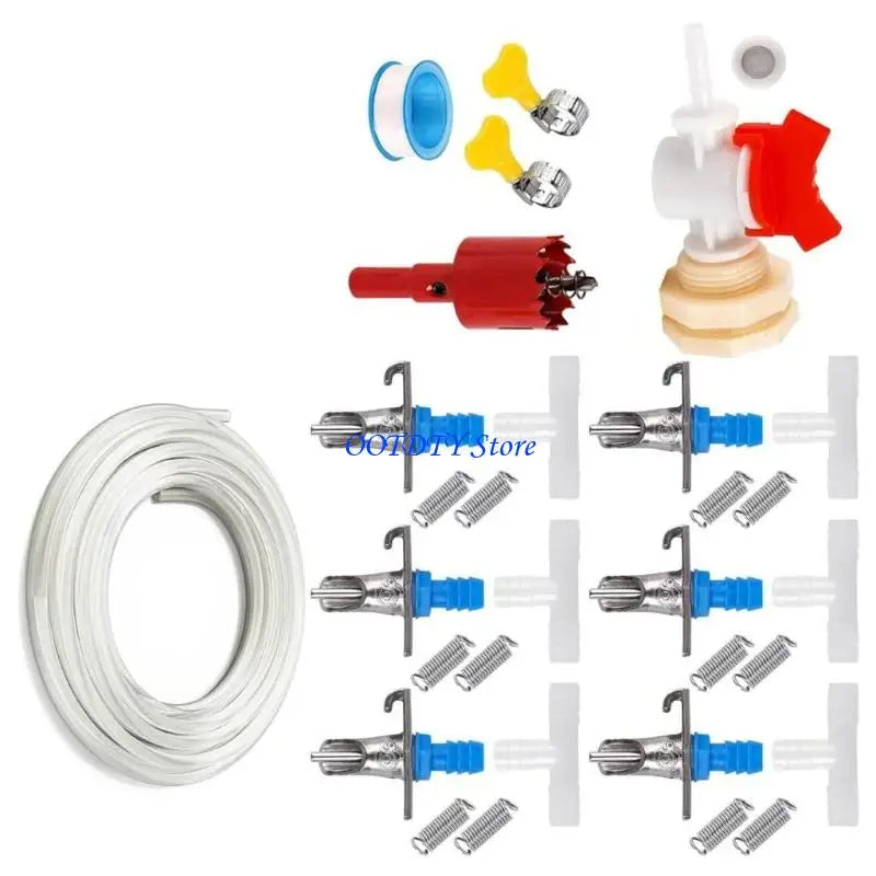367A Rabbit Hutch Watering Kits Duckbill Nipples Drinker Spring Load Drinker Kits