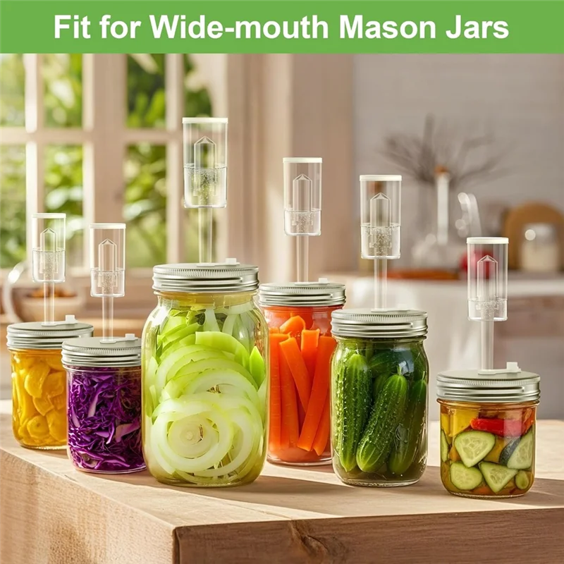 ABKP-Fermentation Kit For Wide Mouth Mason Fermentation Jar,Pickling/Sauerkraut Kit For Mouth Mason Ja(Jars Not Included)