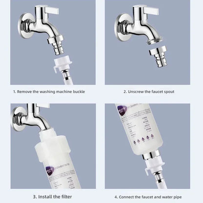 Water Filter Purifier Shower Washing Machine Filter Under Sink Water Filtration System Tap Water Pre-chlorine Removal Filter