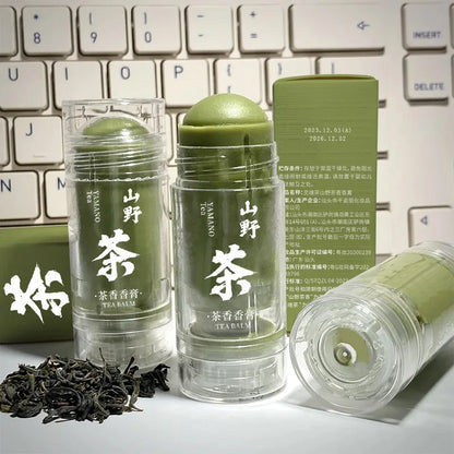 Tea and Sandalwood Fragrances Solid Balm Body Balms Lasting Fragrance Light Fragrances Fresh Body Deodorants Portable for Travel