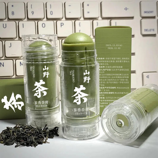 Tea and Sandalwood Fragrances Solid Balm Body Balms Lasting Fragrance Light Fragrances Fresh Body Deodorants Portable for Travel