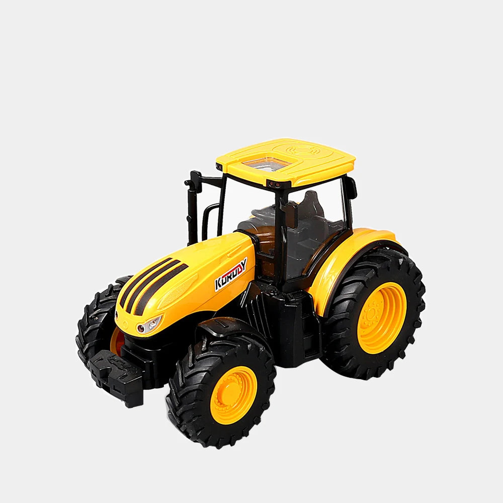 Farm Trucks Model Set 1/24 Dicast Tractor Toys for Children Sliding Agriculture Transporter Toys Engineering Farming Scene Gift