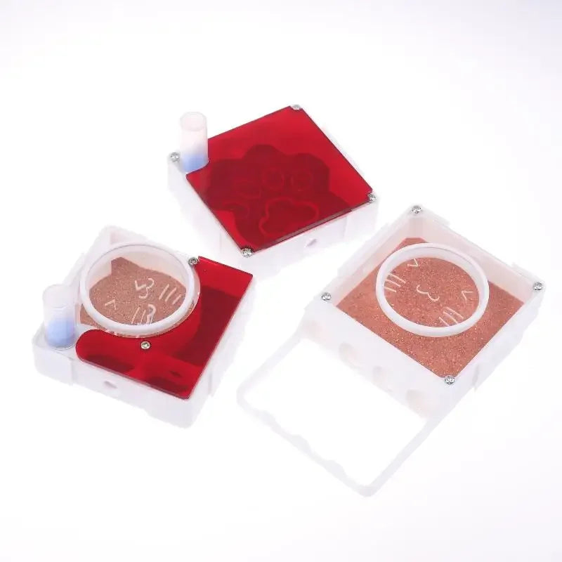 Ant Nest Formicarium with Dry/Wet Separation, All-in-One Ant Keeping Starter Kit Clear Acrylic Habitat Farm with Foraging Area