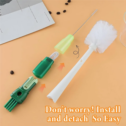 5 In 1 Water Bottle Brushes For Cleaning, Easily Cleans The Cup Mouth, Lid, Bottom, And Straw, Bottle Cleaning Toolsabkw