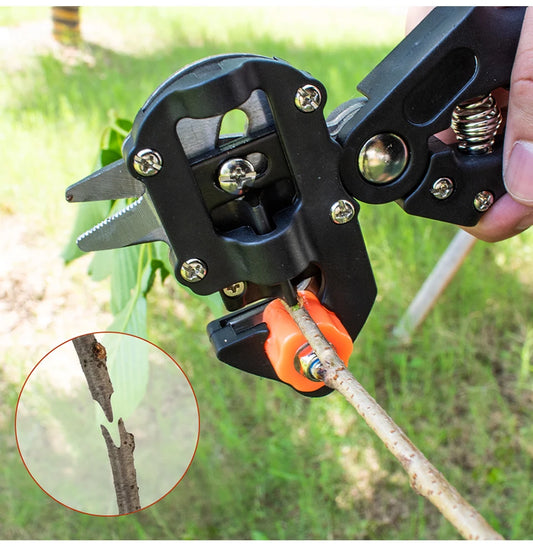 Professional Garden Grafting Tool Kit 2 in 1 Farming Pruning Scissors Shears Set Fruit Tree Secateurs Durable Grafting Knife Kit
