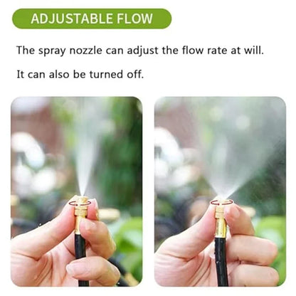20M-5M DIY Universal Sprayer Kit 360° Curved Garden Automatic Irrigation System for Garden Plant Fogging Watering Irrigation New