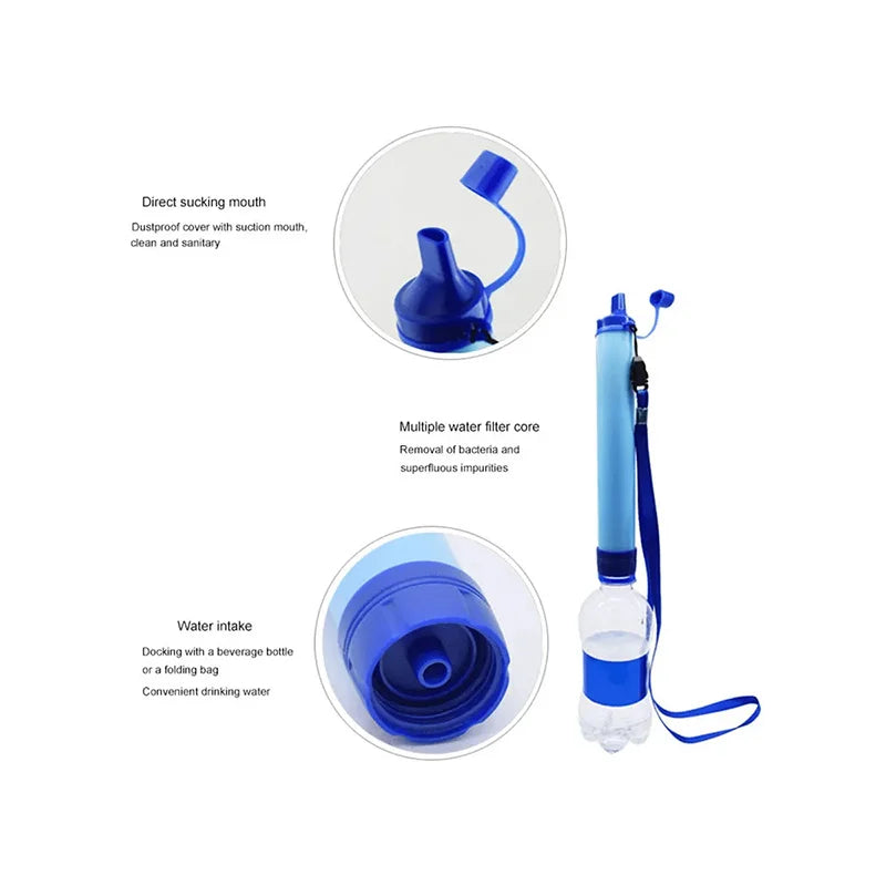 Outdoor Camping Emergency Water Filter, Outdoor Life Emergency Filtration, Direct Drinking, Individual Water Purifier, Steriliza