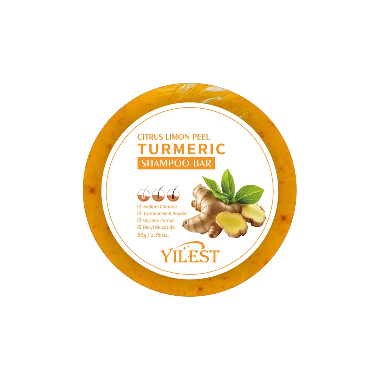 Organic Natural Coconut Oil Shampoo Soap Solid Handmade Nourishes Hair Anti Frizz Natural Hair Darkening Strengthening Hair Care