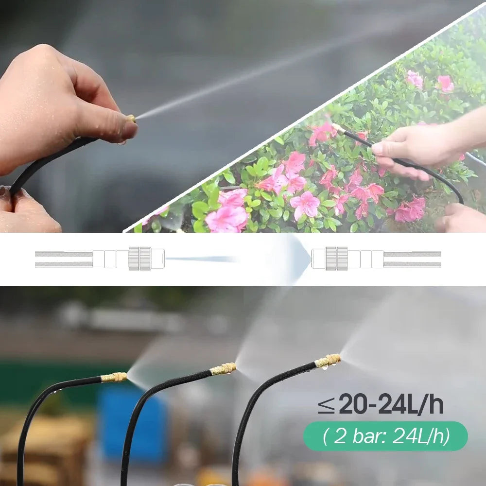 Garden Drip Irrigation Automatic Watering System Kit 1/4'' 20CM Sprinkler for Bonsai Pot Plant Flower Vegetable Greenhouse ﻿