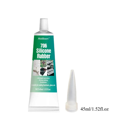 Electronic Waterproof Sealant 706 Silicone Rubber Paste Semi Transparent Insulation Anti Leakage Adhesive Fixing Glue