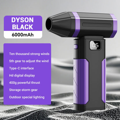 Powerful Air Blower 450000RPM Mini Turbo Jet Fan High Speed Turbo Violent Fan Brushless Motor Handheld Duct Fan PC Cleaning Tool