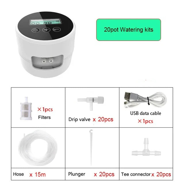 Garden Intelligent Drip Irrigation System Indoor Automatic Watering Timer Device Irrigation Controller Kits For Home,Potted Use