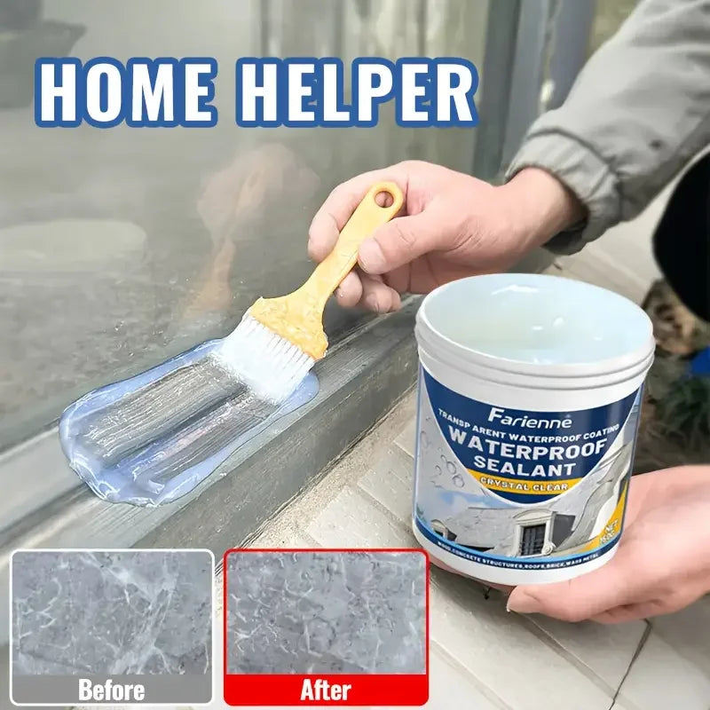 150g transparent waterproof sealant, RV super strong invisible sealant - a multifunctional water leakage repair coating suitable